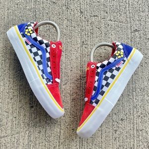 Vans Old Skool Skate Pro Brighton Zeuner Red/Check/Blue Shoes